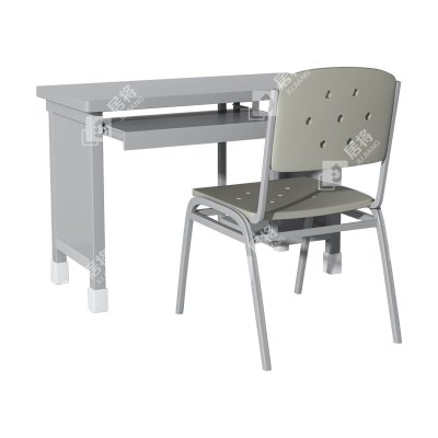 居将 制式营具电脑桌营房钢制学习桌 制式电脑桌椅组合(一桌一椅)