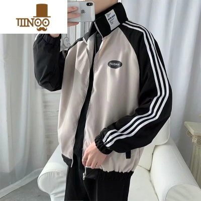 YANXU炸街外套范自留运动夹克男日系风格穿搭oversize盐系上衣