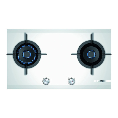 博世(BOSCH)PSD82F21MP双炉头5.2火力嵌入式白色玻璃灶具