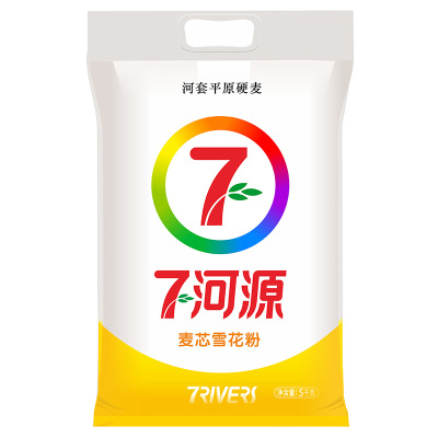 七河源 麦芯雪花粉5kg 内蒙河套平原面粉