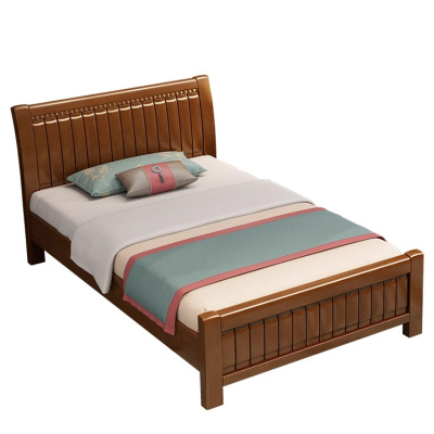 悦兴诚木质床1.5m+5cm床垫+床头柜*1组