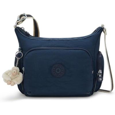 Kipling凯浦林单肩包女轻便大容量实用易于携带深蓝色多口袋