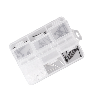 养耳洞套盒S925纯银耳棒耳钉耳环男女塑料耳棍耳饰透明饰品送女朋友老婆情人节七夕生日礼物