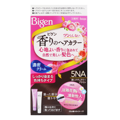 美源(MEIYUAN)花果香染发膏 5NA深自然棕色(日本进口染发剂 健康遮盖白发染发霜 男女兼用)