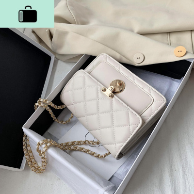 百搭ins包包女2020新款潮时尚菱格链条包网红洋气单肩斜挎小方包NEW LAKE女士单肩包