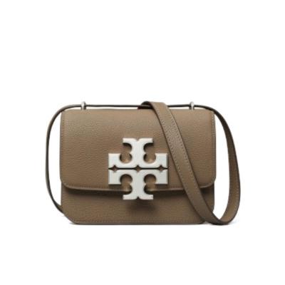 托里.伯奇(TORY BURCH)女士单肩包小麦草色小牛皮时尚翻盖可调肩