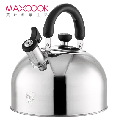 美厨(maxcook) 烧水壶 304不锈钢水壶 3L鸣音热水壶 燃气炉电磁炉通用 乐厨系列 MCH886