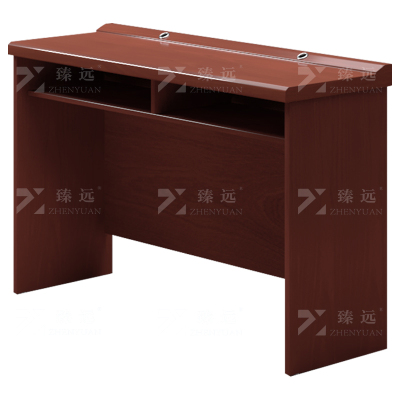 臻远ZY-CTZ-4培训桌木质贴皮油漆会议桌长条桌听讲桌操作台1.4米