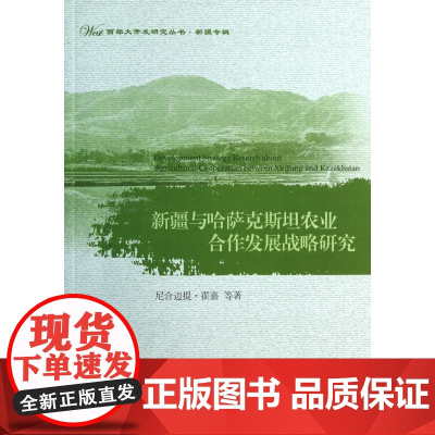 新疆与哈萨克斯坦农业合作发展战略研究/西部大开发研究丛书