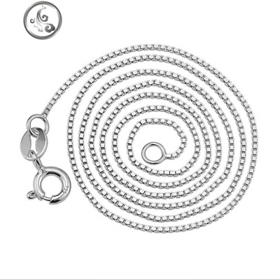 S925项链纯银链子无吊坠女简约锁骨链蛇骨链瓜子细单链裸链配饰品 JiMi