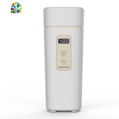 韩国大宇便携式烧水壶热水壶电热水壶家用煮水迷你旅行烧水保温杯 FENGHOU 茶奶白