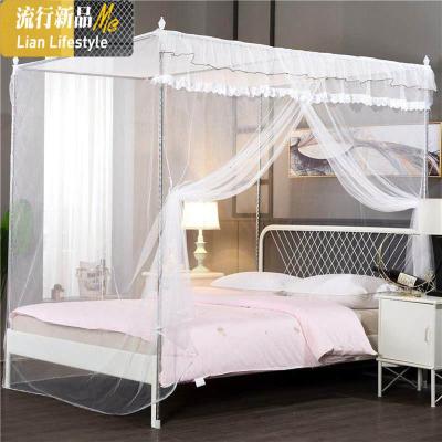 蚊帐1.8米宽床2米长1.35m1米8方1/1.2/1.3/1.4/1.5/1.8/1.9带支架 三维工匠