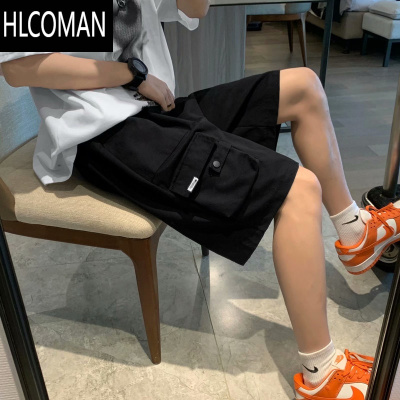 HLCOMAN工装短裤男夏季ins潮牌日系潮流宽松大裤衩高街嘻哈休闲五分中裤