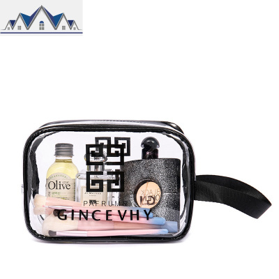 化妆包女网红随身便携盒ins风超火小号透明洗漱品收纳袋子大容量 三维工匠收纳包