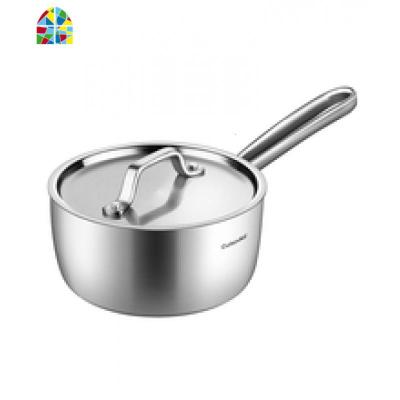 酷新怡日式奶锅整体三层复合钢煲仔锅巴饭宝宝辅食煮面牛奶锅带盖 FENGHOU 16cm奶锅