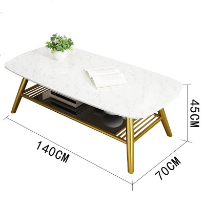 北欧简约大理石茶几小户型客厅家居现代创意长方形桌子网红小茶桌