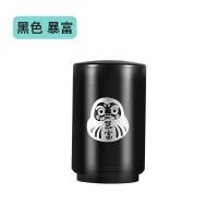 啤酒开瓶器个性创意按压开盖啤酒瓶起子起瓶器启瓶器开酒器瓶起子 敬平 暴富[黑色]