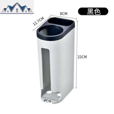 垃圾袋收纳塑料购物袋收纳盒壁挂式装厨房方便袋子抽取整理盒 三维工匠