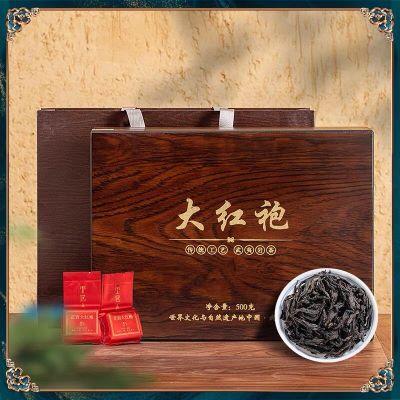 中闽与恩福建2025新茶大红袍茶叶特级正宗浓香型花香乌龙茶送礼礼盒装500g