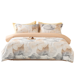 内野UCHINO床品套件四件套纯棉亲肤冬被春秋被罩床单被套组合 HU-HY04M67 荷畔悠眠床品四件套