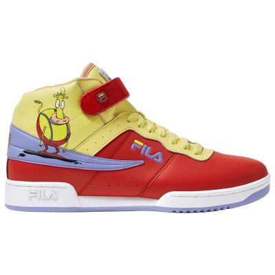 斐乐(FILA)复古潮流跑鞋高帮系带休闲运动鞋户外鞋男士经典卡通联