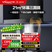 欧式油烟机 家用顶吸式抽油烟机 21m³/min大吸力吸油烟机 自清洗挥手感应 单烟机 WX536