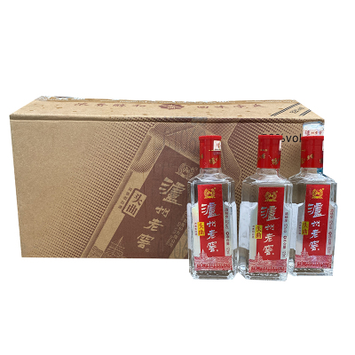 四川泸州老窖头曲 52度125ml*24瓶装小酒版浓香型白酒 整箱装