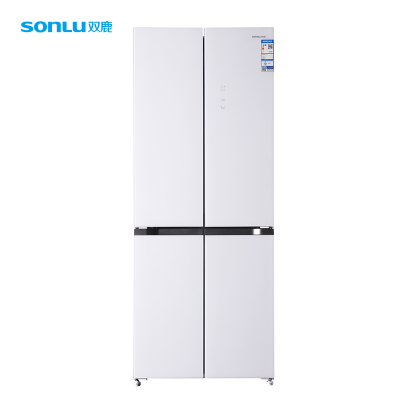 双鹿436升十字对开门60cm超薄平嵌四开门冰箱一级变频风冷无霜底部散热离子净味养鲜大容量家用电冰箱 BCD-436WQ