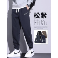 男士束脚卫裤春秋款宽松新款重磅青少年运动春秋休闲裤子