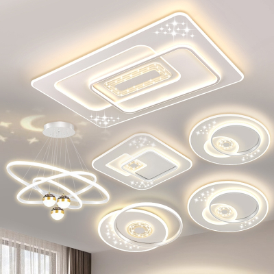 古达客厅灯现代简约大气led吸顶灯卧室餐厅吊灯灯具全屋套餐