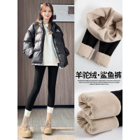 加绒鲨鱼裤女外穿新款秋冬季加厚保暖棉裤紧身黑色瑜伽打底裤_712