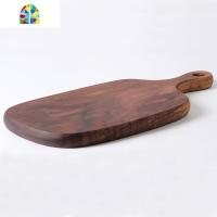 加厚整木黑胡桃木砧板 实木披萨牛排托板切菜板面包板 FENGHOU 方款大号[30*20cm]