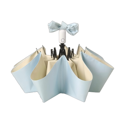 友谊船 全自动雨伞女晴雨两用折叠太阳伞防晒防紫外线彩胶ins高定遮阳伞 个