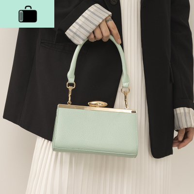包包2020新款潮牌立体高级感手拎包宽肩带夹子包女斜挎包NEW LAKE