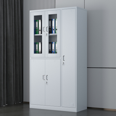 臻远 铁皮柜健身房存包柜员工柜储物柜 5门更衣柜