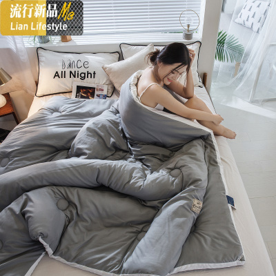 冬季被子加厚保暖冬被芯单人学生宿舍被褥双人空调春秋棉被太空被 三维工匠