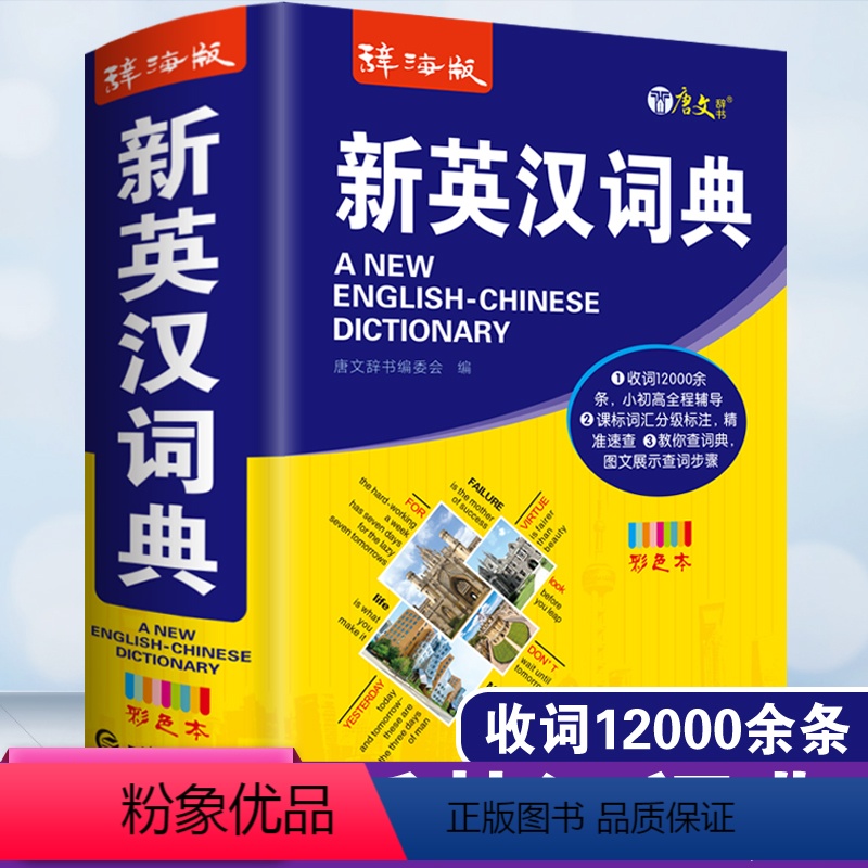 [正版]彩色本2024年高中生初中生中小学生实用新英汉词典汉英互译双解多功能工具书大全现代汉语英语英文小字典词汇单词解