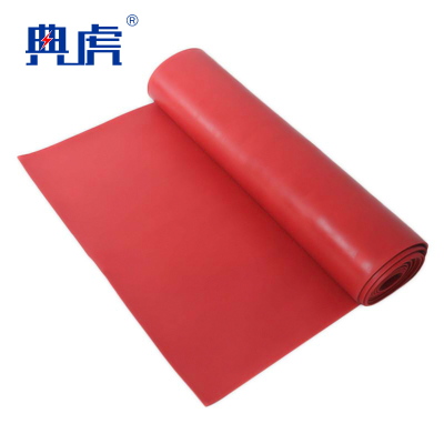 典虎 绝缘橡胶垫 红色10mm*1m*5m 卷