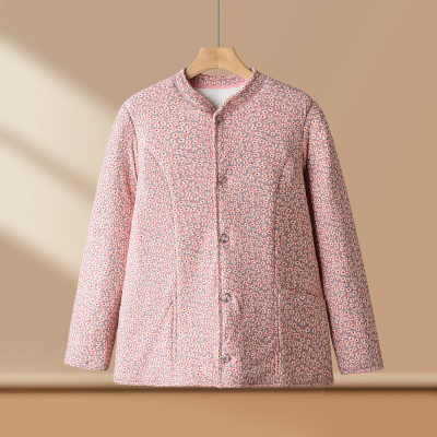 新款妈妈装女装棉衣40-60岁中老年女士休闲花棉服女复古冬装棉袄