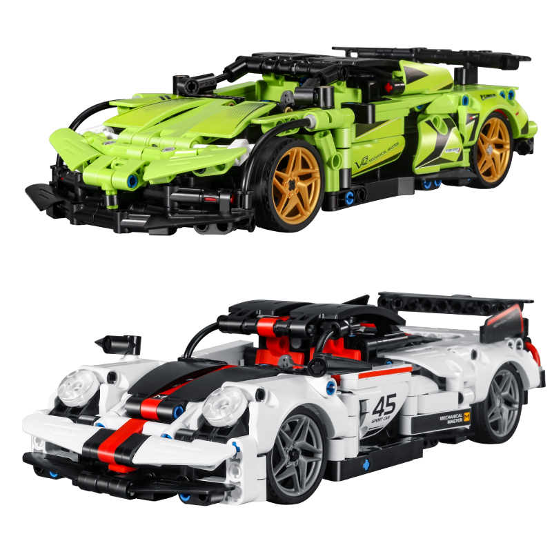 万致科技机械组高难度遥控车拼装模型小颗粒男孩玩具