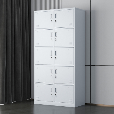 臻远 铁皮柜存包柜员工柜储物柜 10门更衣柜