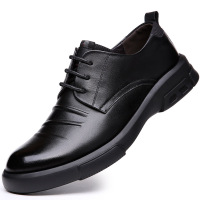 秋冬新款头层牛皮男鞋韩版真皮休闲鞋潮流耐磨商务百搭皮鞋子