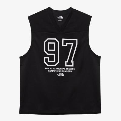 北面(The North Face)中性户外休闲衣网眼无袖上衣透气速干运动训练衣