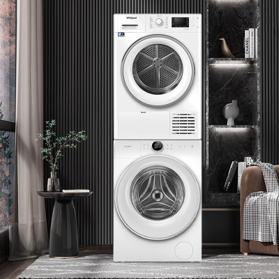 惠而浦 进口热泵干衣机10+9洗衣机烘干机洗烘套装WFD100944BAOW+FT M229X2WS CN