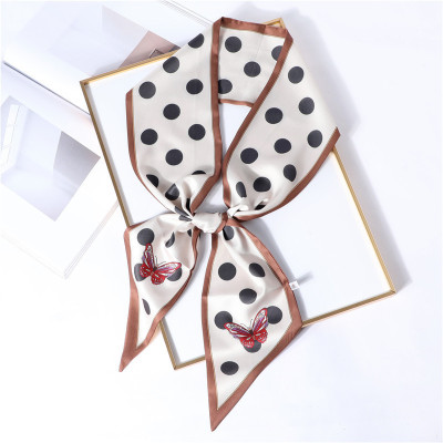 美帮汇新款首周两件5折 细窄丝带小丝巾春秋薄款长围巾长款气质百搭领巾