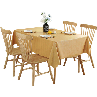 美帮汇北欧色小清新棉麻桌布印花布餐桌客厅茶几台布防水防辣椒油