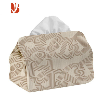 三维工匠轻奢银锁骨艺术 日式猪鼻子纸巾包收纳盒复古客厅装饰套抽纸盒 纸巾盒小号-永恒之锁03