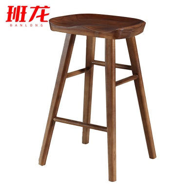 班龙吧台凳40*40*65cm胡桃色张