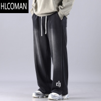HLCOMAN新款大码男裤宽松运动裤长裤加肥加大男裤休闲裤男装加绒裤子