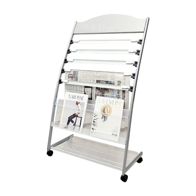 翌嘉YJ4122837 报纸架简易置物办公室报刊架 630*360*1090